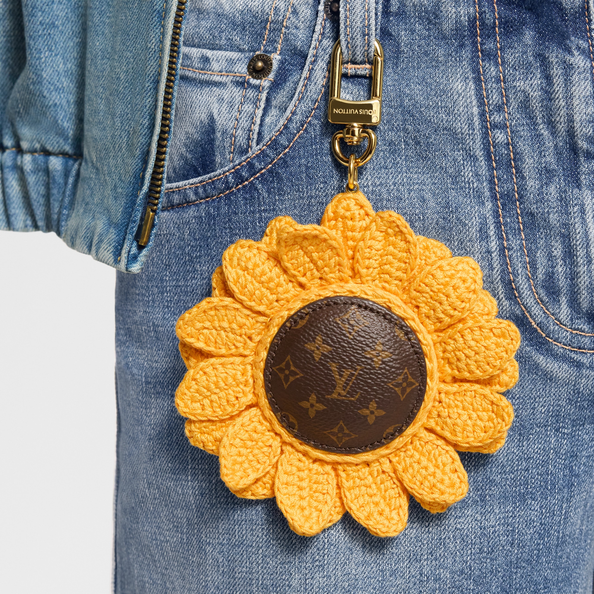 Sunflower Crochet Bag Charm . - Accessories | LOUIS VUITTON